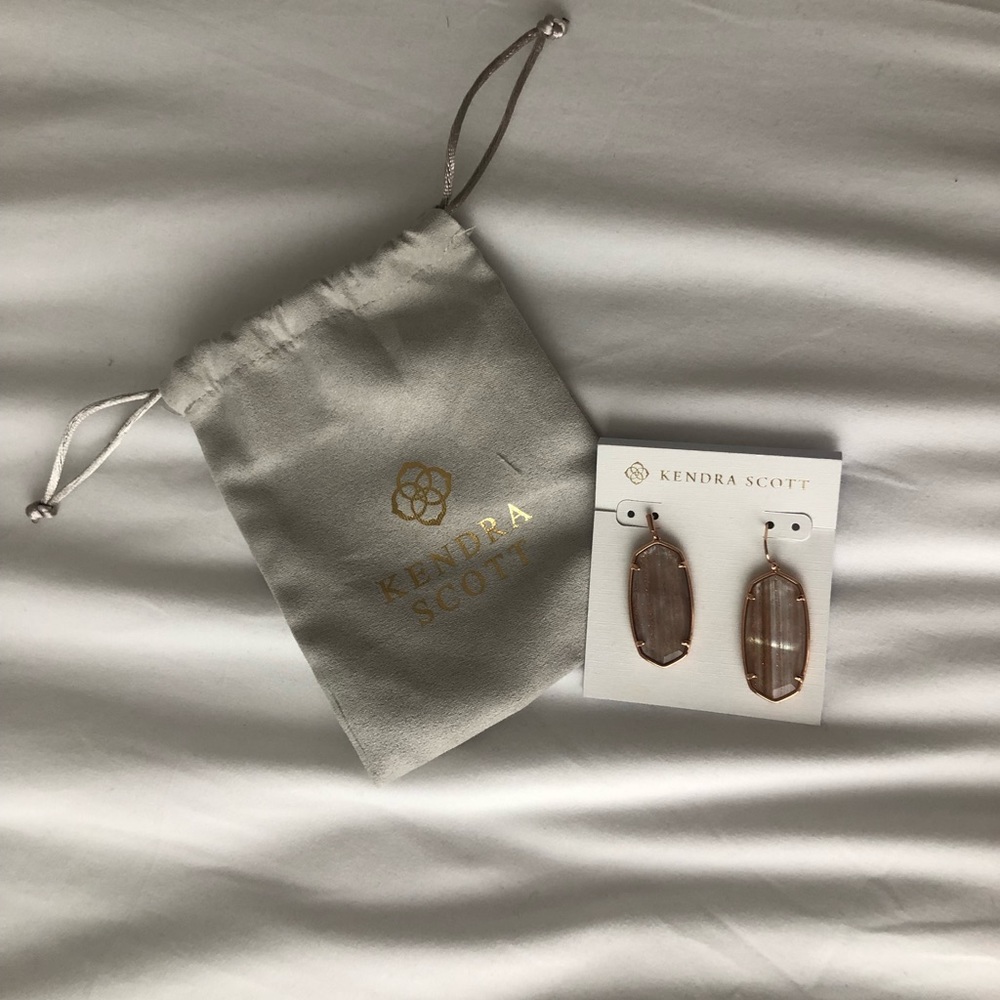 Rose gold earrings